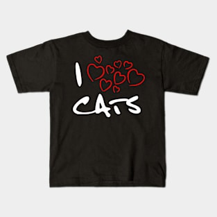 I Heart Cats Kids T-Shirt